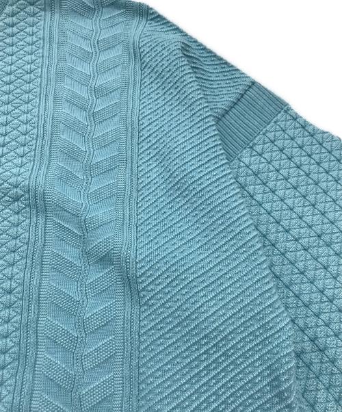 yashiki（ヤシキ）yashiki (ヤシキ) Haruno Knit ブルー サイズ:3の古着・服飾アイテム