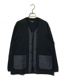 COMME des GARCONS HOMME（コムデギャルソン オム）の古着「綿度詰め天竺×綿ナイロンタッサー カーディガン」｜ネイビー