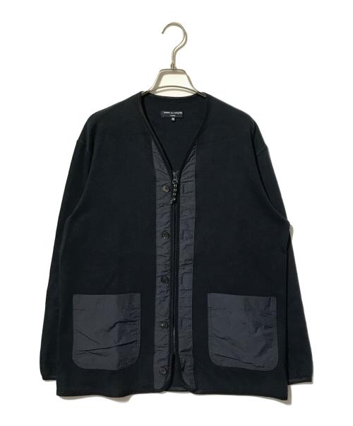 COMME des GARCONS HOMME（コムデギャルソン オム）COMME des GARCONS HOMME (コムデギャルソン オム) 綿度詰め天竺×綿ナイロンタッサー カーディガン ネイビー サイズ:Mの古着・服飾アイテム