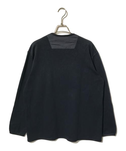 COMME des GARCONS HOMME（コムデギャルソン オム）COMME des GARCONS HOMME (コムデギャルソン オム) 綿度詰め天竺×綿ナイロンタッサー カーディガン ネイビー サイズ:Mの古着・服飾アイテム