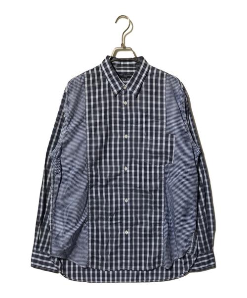 COMME des GARCONS HOMME（コムデギャルソン オム）COMME des GARCONS HOMME (コムデギャルソン オム) 切替チェックシャツ ブルー サイズ:Lの古着・服飾アイテム