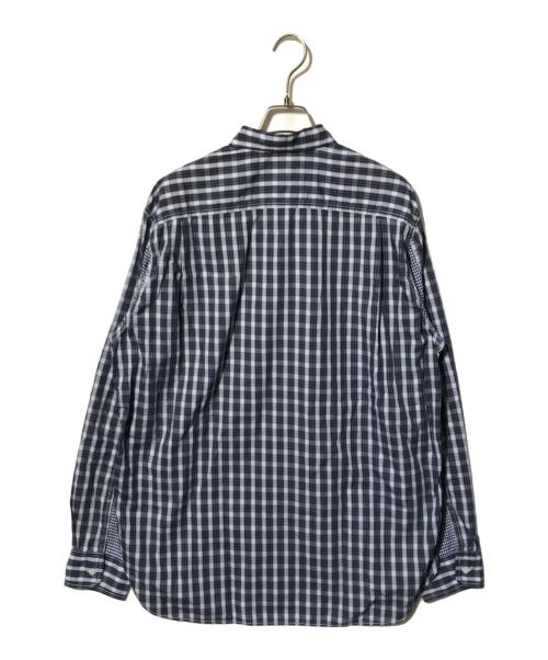 COMME des GARCONS HOMME（コムデギャルソン オム）COMME des GARCONS HOMME (コムデギャルソン オム) 切替チェックシャツ ブルー サイズ:Lの古着・服飾アイテム