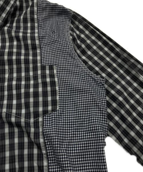 COMME des GARCONS HOMME（コムデギャルソン オム）COMME des GARCONS HOMME (コムデギャルソン オム) 切替チェックシャツ ブルー サイズ:Lの古着・服飾アイテム