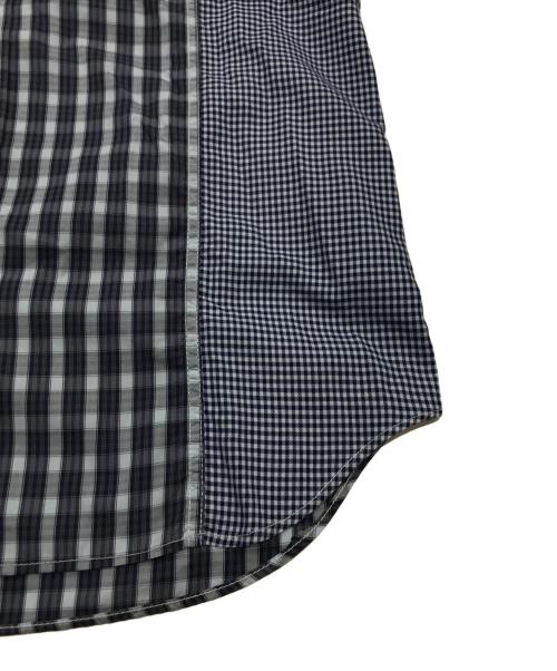 COMME des GARCONS HOMME（コムデギャルソン オム）COMME des GARCONS HOMME (コムデギャルソン オム) 切替チェックシャツ ブルー サイズ:Lの古着・服飾アイテム