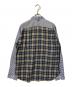 COMME des GARCONS JUNYA WATANABE MAN (コム デ ギャルソン ジュンヤ ワタナベ マン) 切替チェックシャツ ブルー サイズ:L：10000円