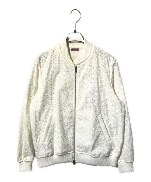 SueUNDERCOVER（スーアンダーカバー）SueUNDERCOVER (スーアンダーカバー) 切替カットワークブルゾン ホワイト サイズ:SIZE 1の古着・服飾アイテム