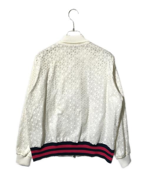 SueUNDERCOVER（スーアンダーカバー）SueUNDERCOVER (スーアンダーカバー) 切替カットワークブルゾン ホワイト サイズ:SIZE 1の古着・服飾アイテム