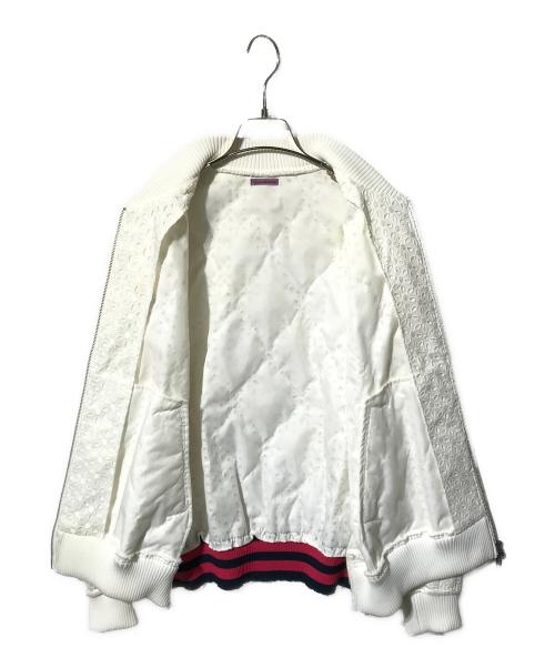 SueUNDERCOVER（スーアンダーカバー）SueUNDERCOVER (スーアンダーカバー) 切替カットワークブルゾン ホワイト サイズ:SIZE 1の古着・服飾アイテム