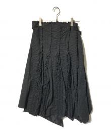 tricot COMME des GARCONS（トリココムデギャルソン）の古着「フリルラップスカート」｜ブラック
