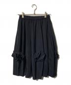 COMME des GARCONS COMME des GARCONSコムデギャルソン コムデギャルソン）の古着「フリルバルーンスカート」｜ネイビー