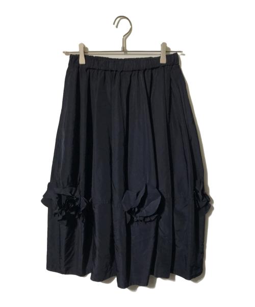 COMME des GARCONS COMME des GARCONS（コムデギャルソン コムデギャルソン）COMME des GARCONS COMME des GARCONS (コムデギャルソン コムデギャルソン) フリルバルーンスカート ネイビー サイズ:XSの古着・服飾アイテム