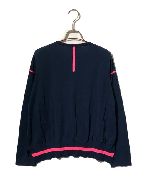 OLLEBOREBLA（オレボレブラ）OLLEBOREBLA (オレボレブラ) ぶたさん ニットカーディガン ネイビー サイズ:不明の古着・服飾アイテム