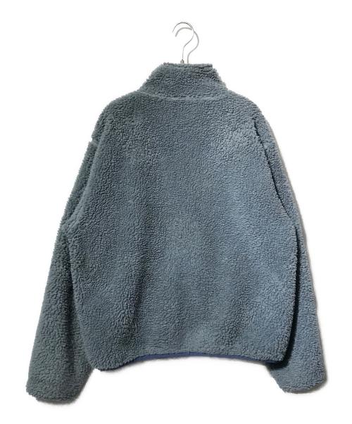 stussy（ステューシー）stussy (ステューシー) SHERPA REVERSIBLE JACKET/ボアジャケット グレー サイズ:Lの古着・服飾アイテム