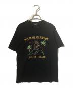 Hysteric Glamourヒステリックグラマー）の古着「刺繍Tシャツ」｜ブラック