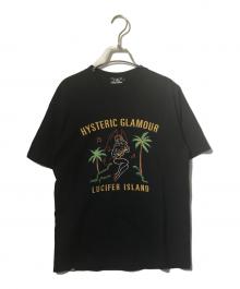 Hysteric Glamour（ヒステリックグラマー）の古着「刺繍Tシャツ」｜ブラック