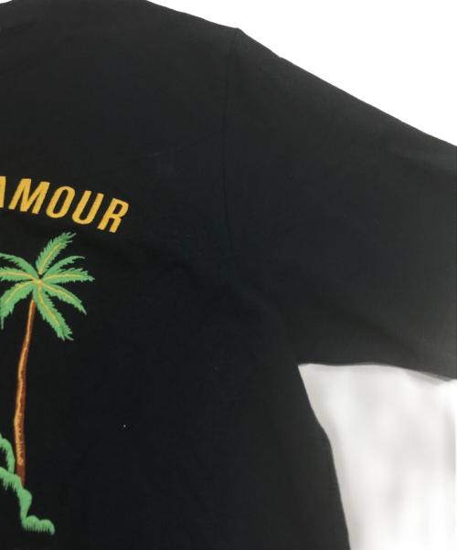 Hysteric Glamour（ヒステリックグラマー）Hysteric Glamour (ヒステリックグラマー) 刺繍Tシャツ ブラック サイズ:Mの古着・服飾アイテム