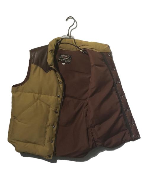 SUGAR CANE（シュガーケーン）SUGAR CANE (シュガーケーン) ダウンベスト ブラウン サイズ:Mの古着・服飾アイテム