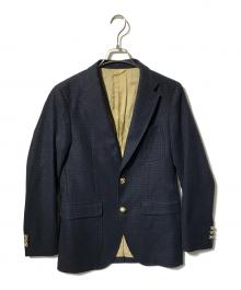 UNITED ARROWS & SONS（ユナイテッドアローズ＆サンズ）の古着「金釦テーラードジャケット/ブレザー」｜ネイビー