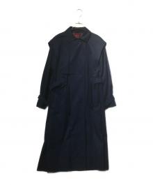 Aquascutum（アクアスキュータム）の古着「トレンチコート」｜ネイビー