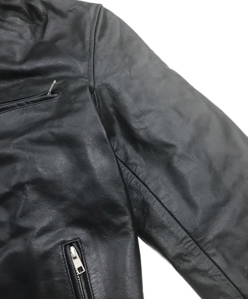 HORN WORKS（ホーンワークス）HORN WORKS (ホーンワークス) シングルライダースジャケット ブラック サイズ:4Lの古着・服飾アイテム