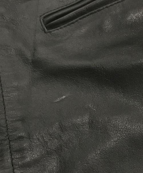 HORN WORKS（ホーンワークス）HORN WORKS (ホーンワークス) シングルライダースジャケット ブラック サイズ:4Lの古着・服飾アイテム