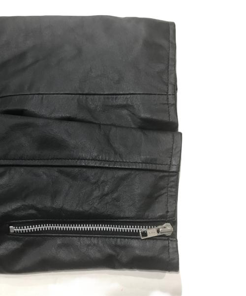 HORN WORKS（ホーンワークス）HORN WORKS (ホーンワークス) シングルライダースジャケット ブラック サイズ:4Lの古着・服飾アイテム