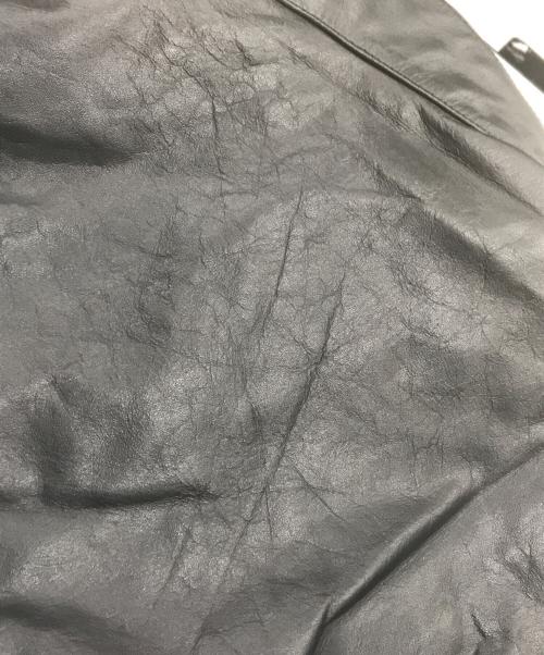 HORN WORKS（ホーンワークス）HORN WORKS (ホーンワークス) シングルライダースジャケット ブラック サイズ:4Lの古着・服飾アイテム