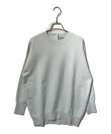 theory luxe（セオリーリュクス）の古着「クルーネック プルオーバーニット」｜ブルー
