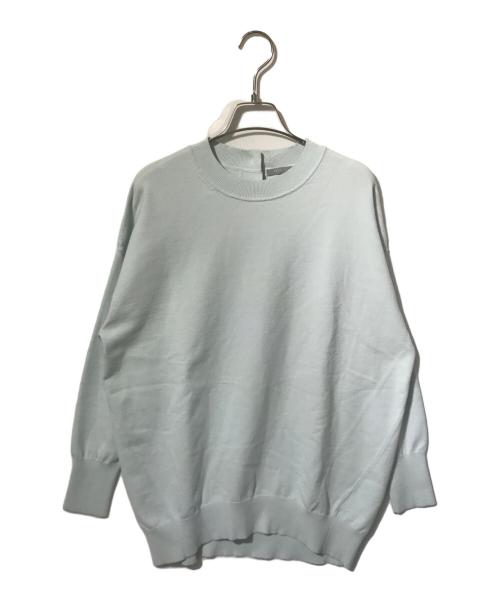 theory luxe（セオリーリュクス）theory luxe (セオリーリュクス) クルーネック プルオーバーニット ブルー サイズ:38の古着・服飾アイテム