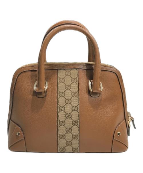 GUCCI（グッチ）GUCCI (グッチ) ハンドバッグ ブラウンの古着・服飾アイテム