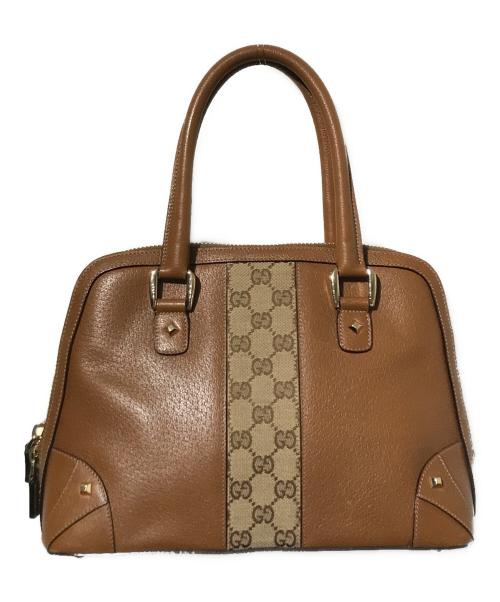 GUCCI（グッチ）GUCCI (グッチ) ハンドバッグ ブラウンの古着・服飾アイテム
