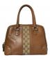 中古・古着 GUCCI (グッチ) ハンドバッグ ブラウン：30000円