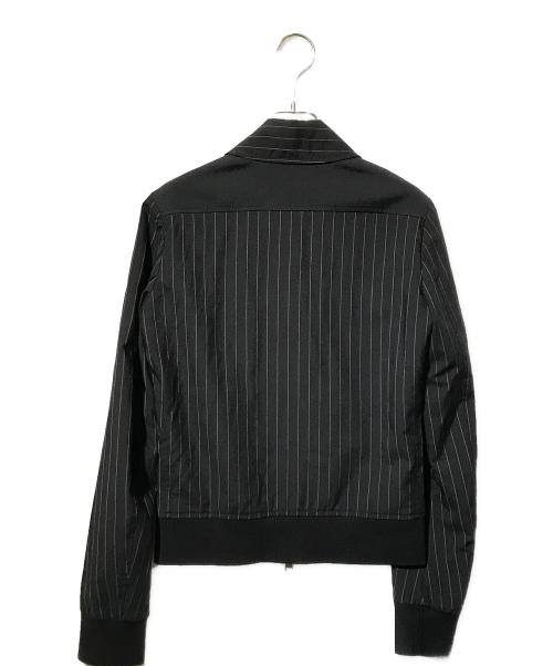 DIESEL Black Gold（ディーゼル ブラック ゴールド）DIESEL BLACK GOLD (ディーゼル ブラック ゴールド) スタッズストライプジャケット ブラック サイズ:SIZE 40の古着・服飾アイテム