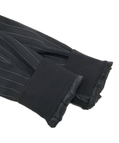 DIESEL Black Gold（ディーゼル ブラック ゴールド）DIESEL BLACK GOLD (ディーゼル ブラック ゴールド) スタッズストライプジャケット ブラック サイズ:SIZE 40の古着・服飾アイテム