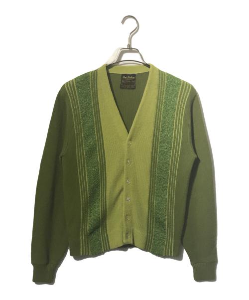 Sears（シアーズ）Sears (シアーズ) アクリルカーディガン グリーン サイズ:Mの古着・服飾アイテム