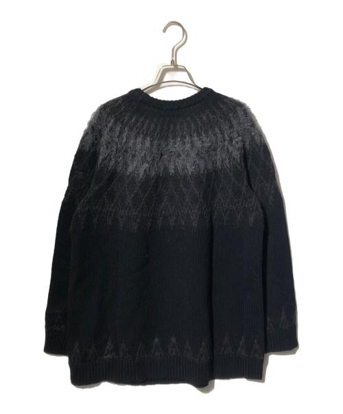 LAD MUSICIAN（ラッドミュージシャン）LAD MUSICIAN (ラッドミュージシャン) CREW NECK PULLOVER KNIT NORDIC ブラック サイズ:44の古着・服飾アイテム