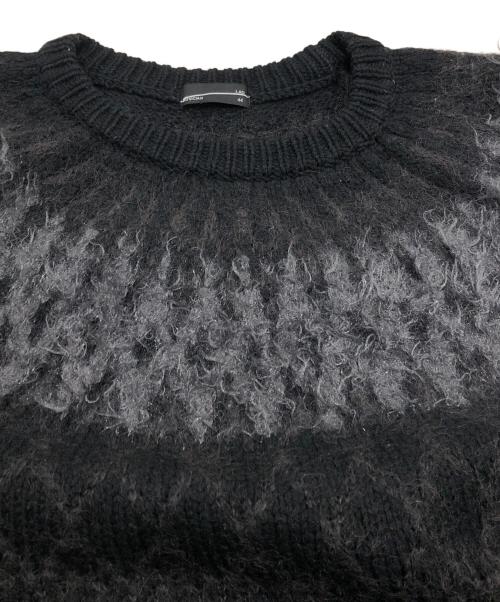 LAD MUSICIAN（ラッドミュージシャン）LAD MUSICIAN (ラッドミュージシャン) CREW NECK PULLOVER KNIT NORDIC ブラック サイズ:44の古着・服飾アイテム