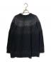 LAD MUSICIAN (ラッドミュージシャン) CREW NECK PULLOVER KNIT NORDIC ブラック サイズ:44：7000円
