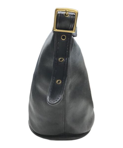 COACH（コーチ）COACH (コーチ) バケツレザーショルダーバッグ ブラックの古着・服飾アイテム
