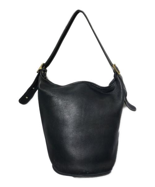 COACH（コーチ）COACH (コーチ) バケツレザーショルダーバッグ ブラックの古着・服飾アイテム