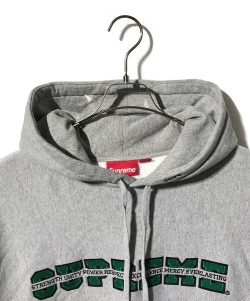 SUPREME（シュプリーム）SUPREME (シュプリーム) Collegiate AcronymHooded Sweatshirt グレー サイズ:SIZE Lの古着・服飾アイテム