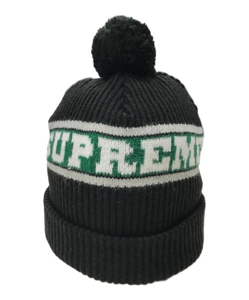 SUPREME（シュプリーム）Supreme (シュプリーム) Big Stripe Beanie/ニット帽 ブラックの古着・服飾アイテム