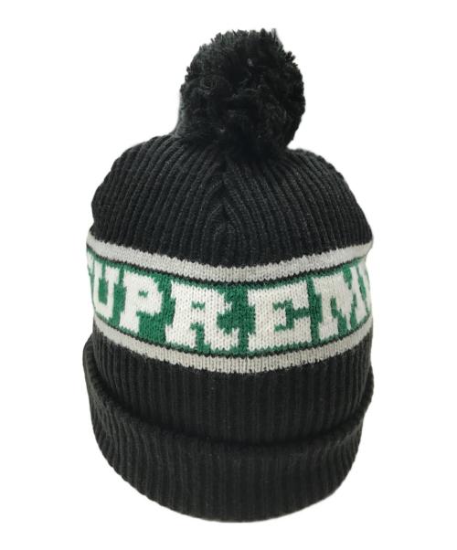 SUPREME（シュプリーム）Supreme (シュプリーム) Big Stripe Beanie/ニット帽 ブラックの古着・服飾アイテム
