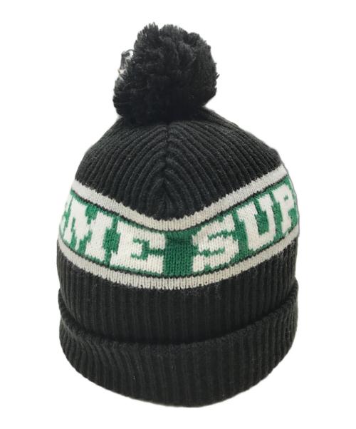 SUPREME（シュプリーム）Supreme (シュプリーム) Big Stripe Beanie/ニット帽 ブラックの古着・服飾アイテム