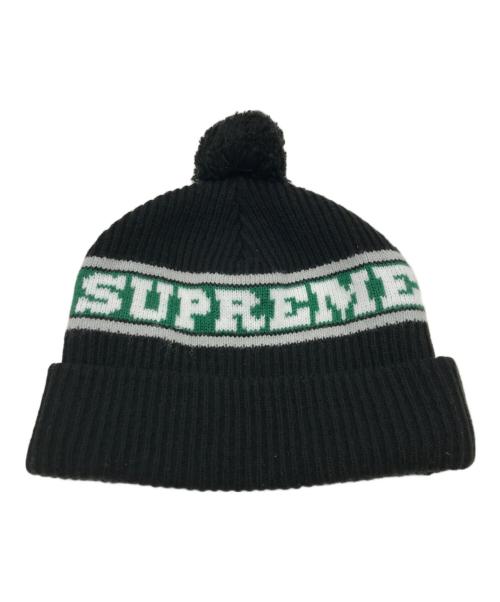 SUPREME（シュプリーム）Supreme (シュプリーム) Big Stripe Beanie/ニット帽 ブラックの古着・服飾アイテム