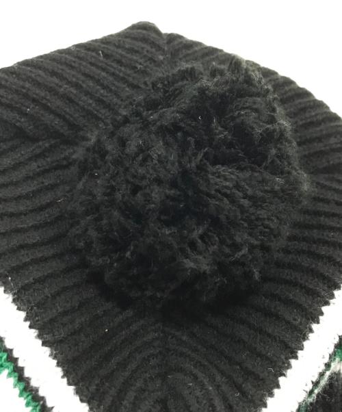 SUPREME（シュプリーム）Supreme (シュプリーム) Big Stripe Beanie/ニット帽 ブラックの古着・服飾アイテム