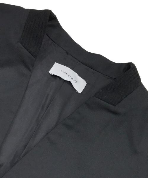 Adam et Rope（アダム エ ロペ）Adam et Rope (アダム エ ロペ) LIMONTAノーカラーダウンジャケット ブラック サイズ:Fの古着・服飾アイテム