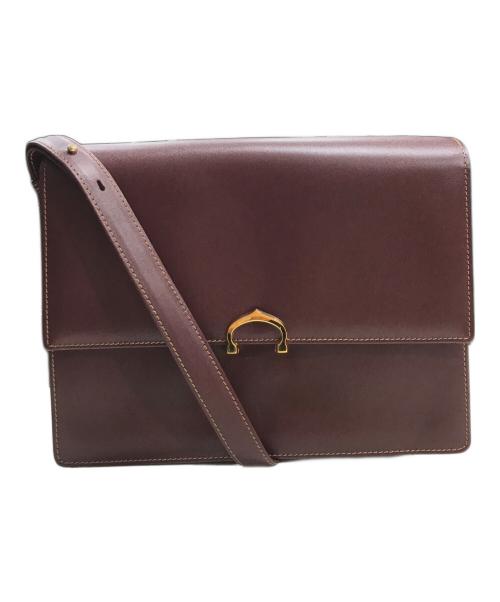 Cartier（カルティエ）Cartier (カルティエ) ショルダーバッグ ボルドーの古着・服飾アイテム