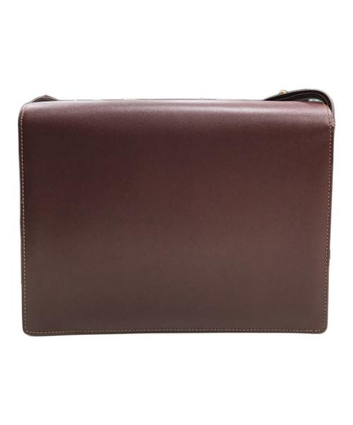 Cartier（カルティエ）Cartier (カルティエ) ショルダーバッグ ボルドーの古着・服飾アイテム