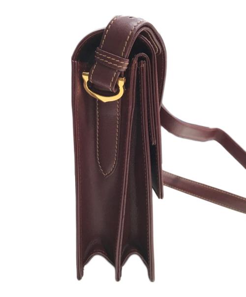 Cartier（カルティエ）Cartier (カルティエ) ショルダーバッグ ボルドーの古着・服飾アイテム